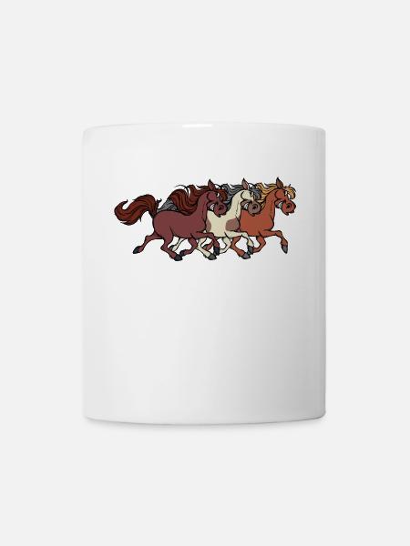 Galopp Islandpferde Hengst Pferde Pferdenarr - Tasse - Weiß