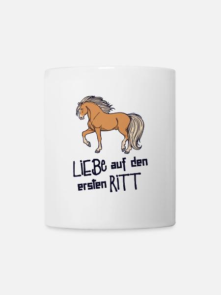 Drôle de déclaration Chevaux islandais Cheval Amour Chevaux - Mug blanc - blanc