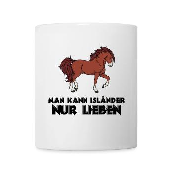 Islandpferde Statement Pferde Pferdeliebe Isländer - Tasse - Weiß - Vorne