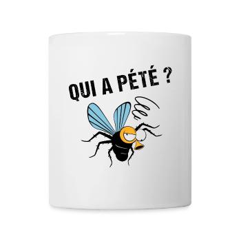 Qui a pété ? - Mug blanc - blanc - Devant