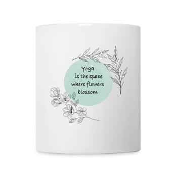 Yoga - Tasse - Weiß - Vorne
