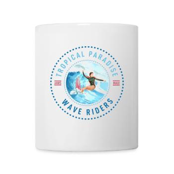 Tropical Paradise Wave Riders - Mug - white - Front