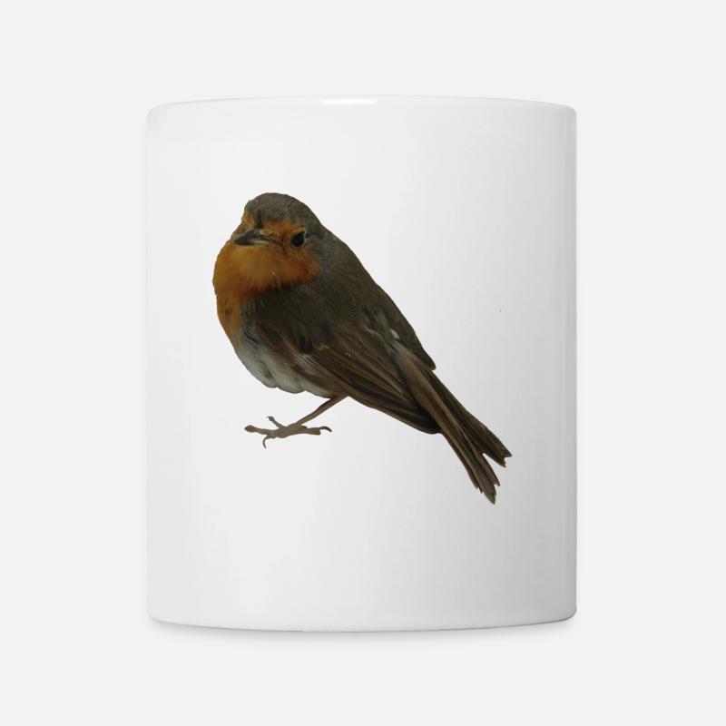 Rotkehlchen - Tasse - Weiß