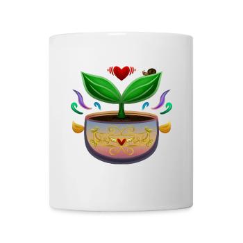 the colorful pot of heaven! By Pousse2Bambou ! - Mug - white - Front