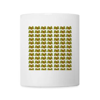 coole pfälzische motive, Weintrauben Weinblätter - Tasse - Weiß - Vorne