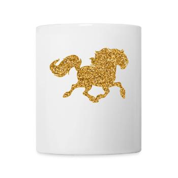 Pferdeliebe Pferde Islandpferde Galopp Fohlen - Tasse - Weiß - Vorne
