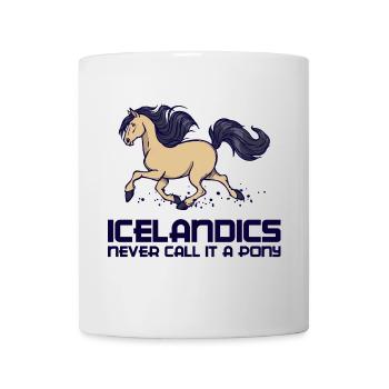 Chevaux islandais Déclaration Chevaux Arabe Galop - Mug blanc - blanc - Devant
