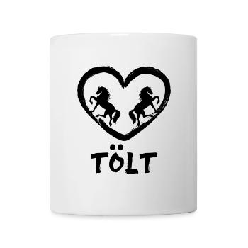 Tölt Horses Icelandic Horses Horse Love Heart Saying - Mug - white - Front
