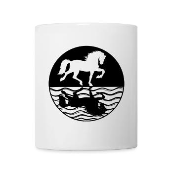 Ross Pferede Cheval Islandais Amour Chevaux Islandais - Mug blanc - blanc - Devant