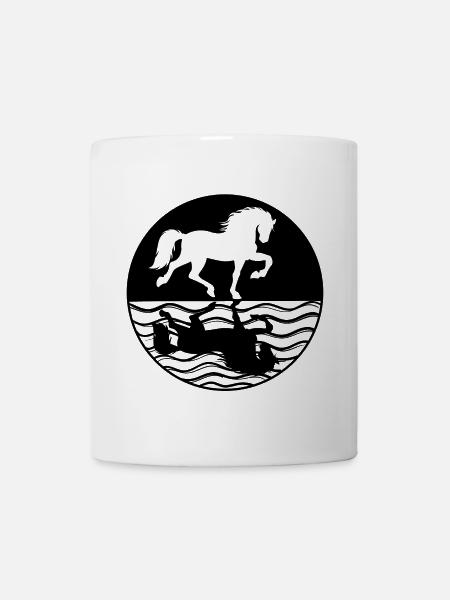 Ross Pferede Isländer Pferdeliebe Islandpferde - Tasse - Weiß