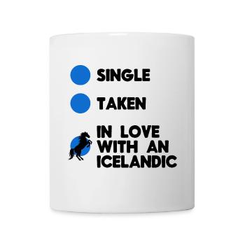 Chevaux islandais Cheval Amour Chevaux Déclaration Équitation - Mug blanc - blanc - Devant