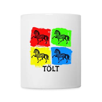 Chevaux Étalon Disant Chevaux Islandais Cheval Amour Tölt - Mug blanc - blanc - Devant
