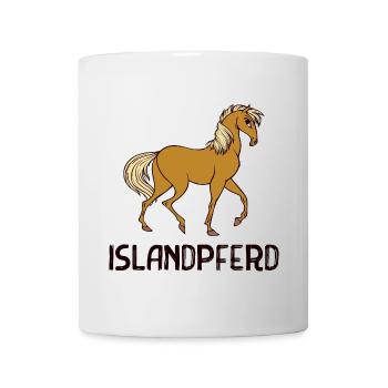 Pferde Pferdefan Islandpferde Spruch Pferdeliebe - Tasse - Weiß - Vorne