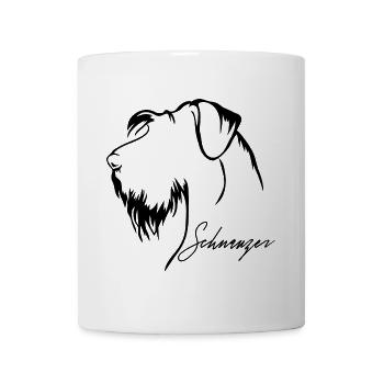 SCHNAUZER Profil Chiens Chien Wilsigns - Mug blanc - blanc - Devant