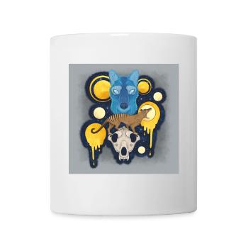 Thylacine Spirit - Mythical Tasmanian Tiger Wolf - Mug - white - Front