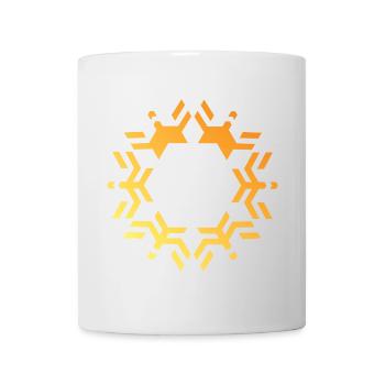 Snowflake icon Snow Star Logo icon - Mug - white - Front