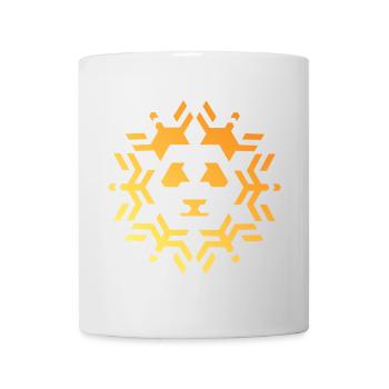 Panda Symbol Sonne Stern Muster Farben Icon - Tasse - Weiß - Vorne