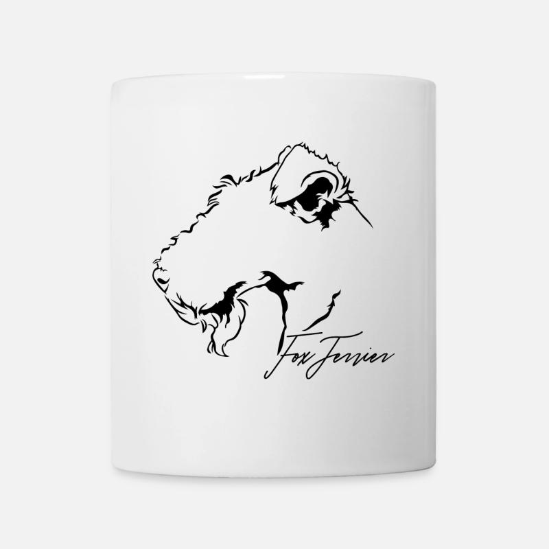 FOX TERRIER Profil Hunde Hund Wilsigns - Tasse - Weiß