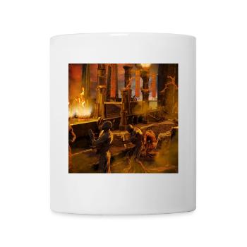 In der gruseligen Dunkelheit der Nacht - Tasse - Weiß - Vorne
