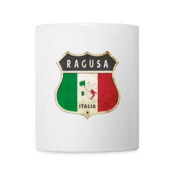 Ragusa Italien Wappen Flaggen Design - Tasse - Weiß - Vorne