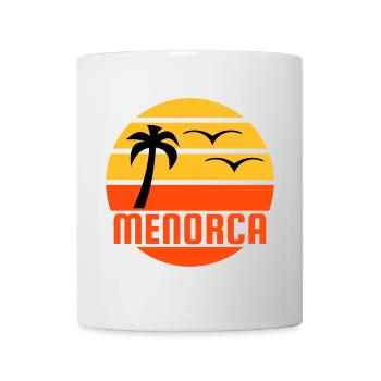 Menorca (Sonne, Palme, Vögel) - Tasse - Weiß - Vorne