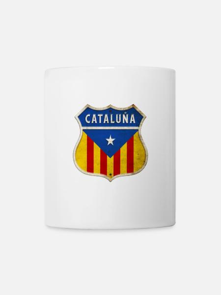 Katalonien Wappen Design - Tasse - Weiß