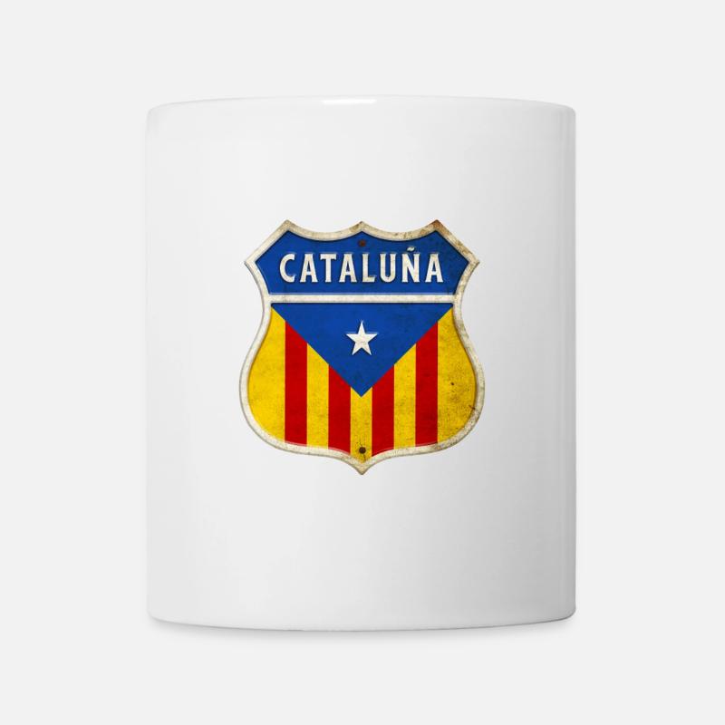 Armoiries de la Catalogne - Mug blanc - blanc