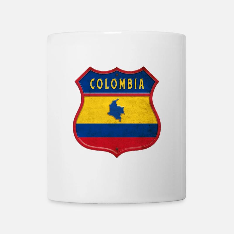 Kolumbien Wappen Design - Tasse - Weiß