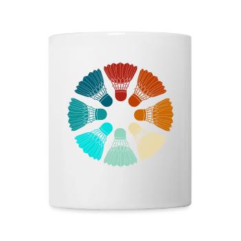 Badminton - Shuttlecocks Colorful - Mug - white - Front