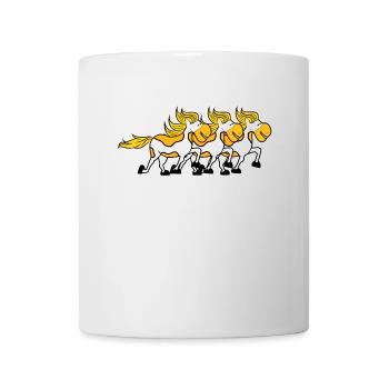 Islandpferde Hengst Galopp Pferdefan Pferde - Tasse - Weiß - Vorne