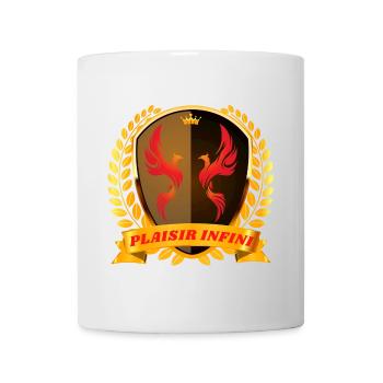PLAISIR INFINI Phénix Royal en couleur or (1) - Mug blanc - blanc - Devant