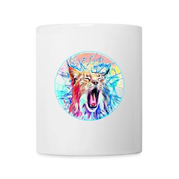 Chat lynx en liberté un chat sauvage - Mug blanc - blanc - Devant