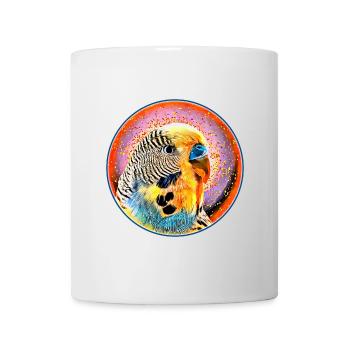 La perruche dans la bulle de savon - Mug blanc - blanc - Devant
