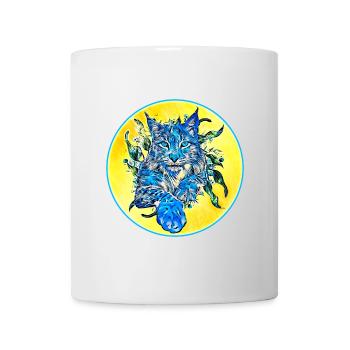 Chat lynx en liberté un chat sauvage - Mug blanc - blanc - Devant