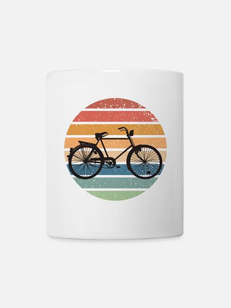 Retro Bicycle Sunset - Vintage Bike - Mug - white