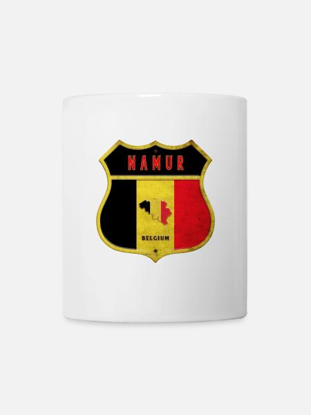 Namur Belgien Wappen Flaggen Design - Tasse - Weiß