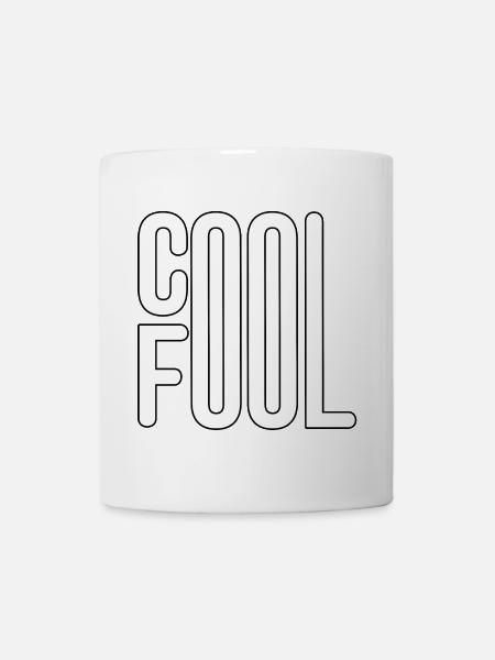 COOL FOOL SPORTS WHITE LINEART - Mug - white