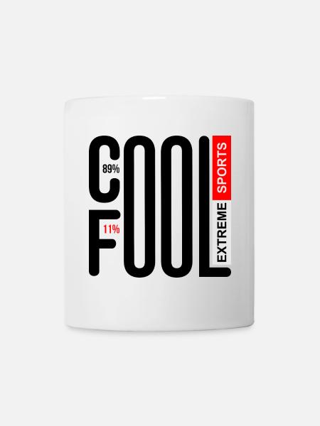 COOL FOOL EXTREME BLACK LINE - Mug - white