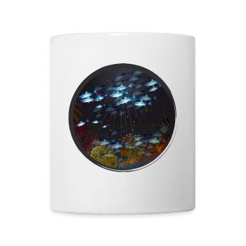 fascinating underwater world at night - Mug - white - Front