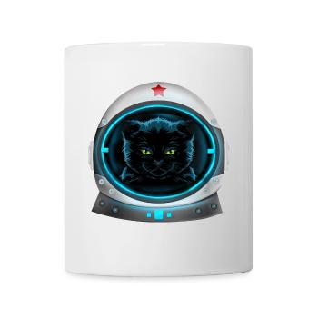 angry space cat astronaut - Mug - white - Front