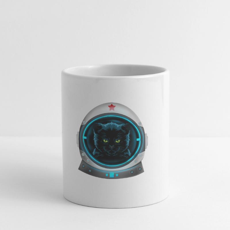 angry space cat astronaut Mug