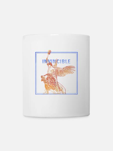 Invincible Angle with Lion - Mug - white