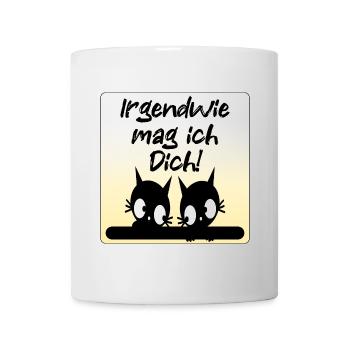 Liebesbekenntnis Katzen Paare - Tasse - Weiß - Vorne