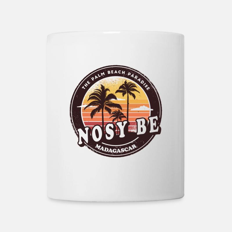 Design de plage de Nosy Be Madagascar - Mug blanc - blanc