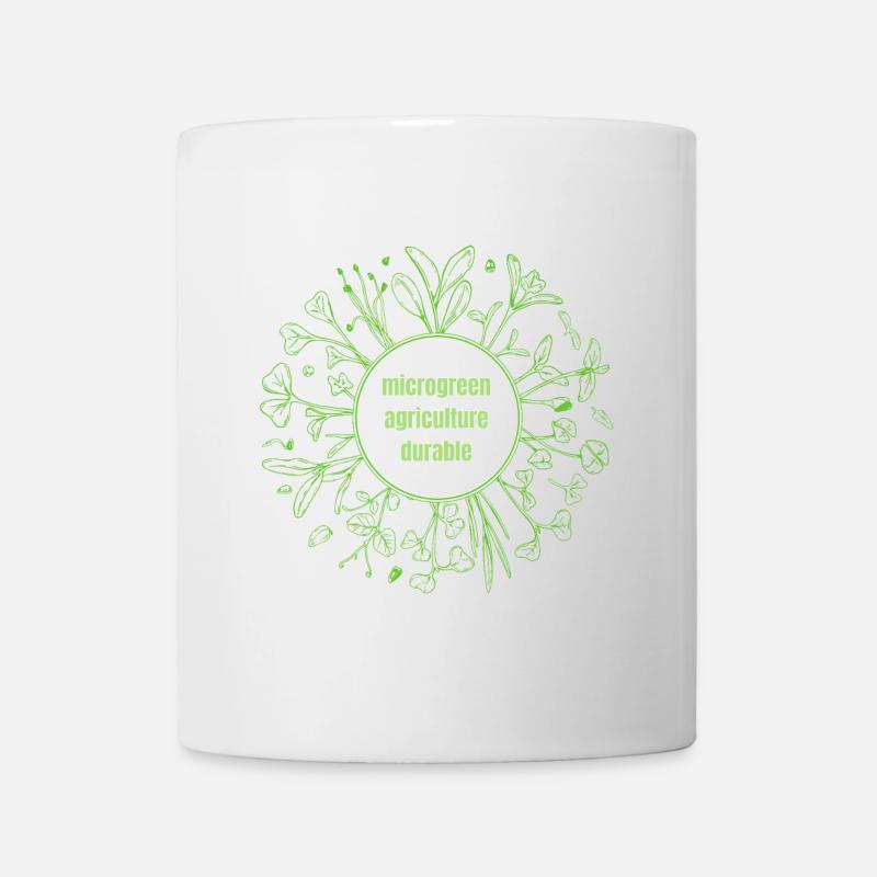 Microgreen agriculture durable - Mug blanc - blanc