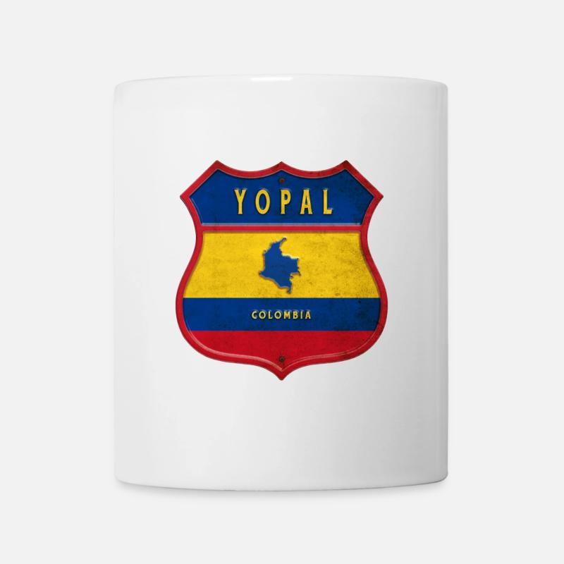 Yopal Kolumbien Wappen Design - Tasse - Weiß