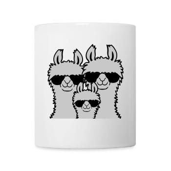 Lama Family Parents Child - Mug - white - Front