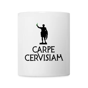 Funny Beer Latin Carpe Cervisiam Carpe Diem - Mug - white - Front