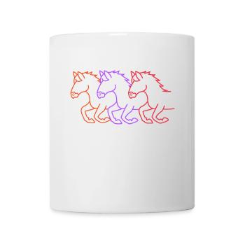 Chevaux Galop Chevaux islandais Mare Trot Équitation - Mug blanc - blanc - Devant