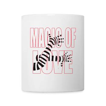 Magic of Love – Bold Romantic Statement Design - Tasse - Weiß - Vorne